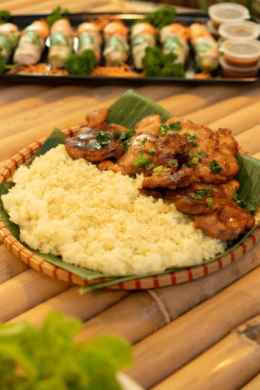 GRILLED CHICKEN & COCONUT PANDAN STICKY RICE